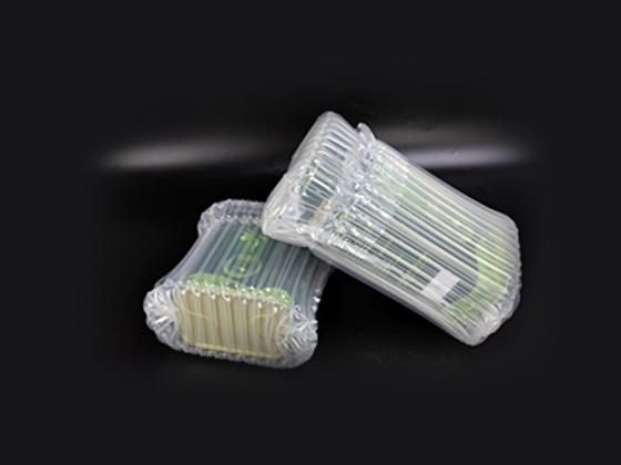 In addition to the container inflatable bag, what other inflatable air packages are used in logistics?