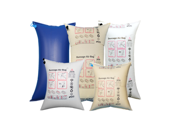 What does the price of an inflatable air pillow bag for container loading depend on?